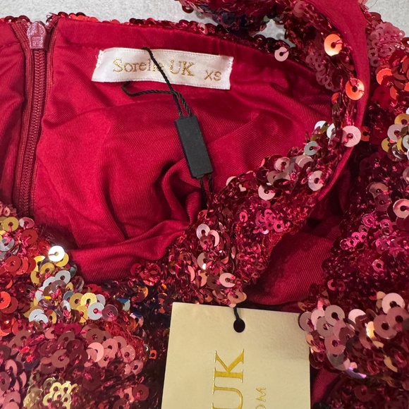 Sorelle Uk Polly dress red NWT - Picture 4 of 4